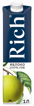 Сок RICH яблоко 1л т/п