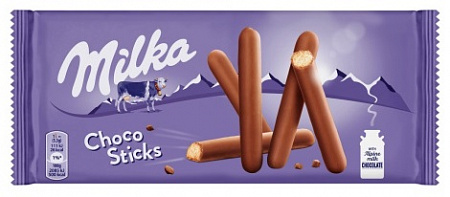 Печенье  MILKA покрытое мол шок из альпийского молока "Шоколадные палочки" 112г