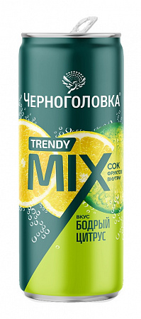 Лимонад ЧЕРНОГОЛОВКА Лимон-лайм-лемонграсс 0,33л ж/б  
