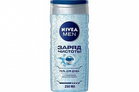 Гель д/душа NIVEA FOR MEN Заряд чистоты 250мл