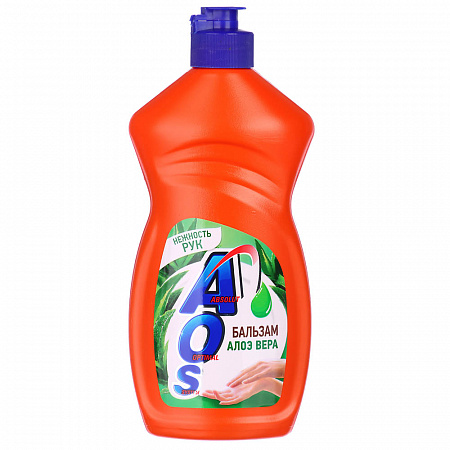 Средство д/посуды AOS Бальзам Алоэ вера 400г