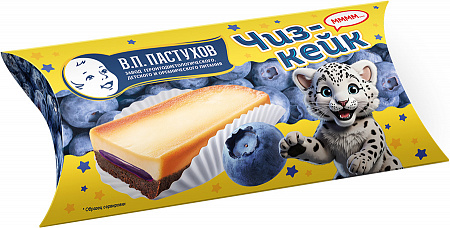 Пирожное ПЕРВЫЙ ШОКОЛАТЬЕ Чизкейк с фруктовым наполнителем Черника детский 45г